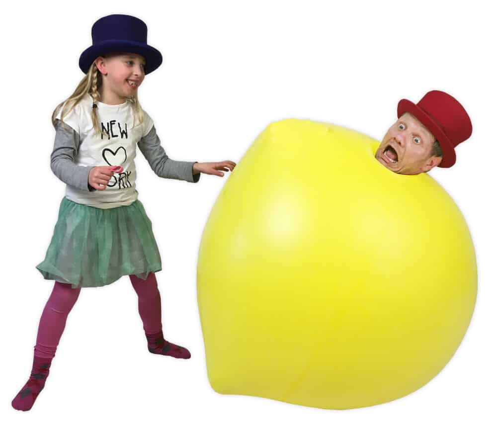 Ballonnenshow Ballonnenman Pieter reuzeballon