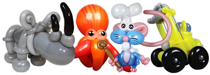 Ballonkunstenaar Pieter ballonfiguren voor kinderfeestje