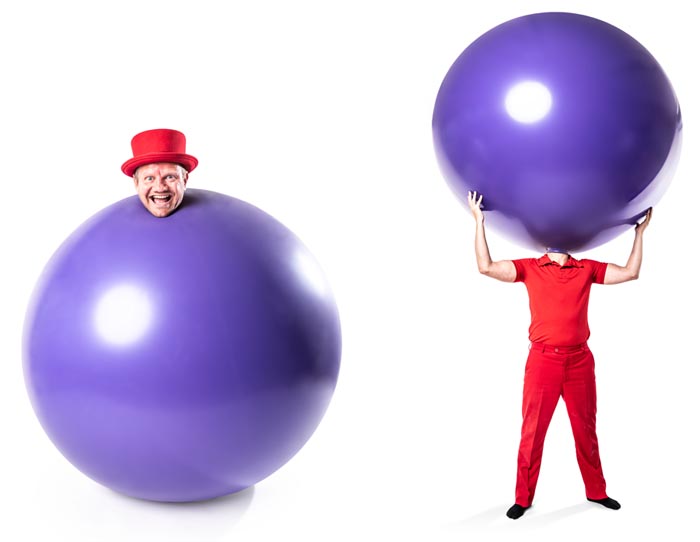 instap ballon act van ballonnengoochelaar Pieter