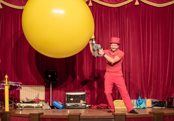 Goochelshow voor kinderen inklim ballon