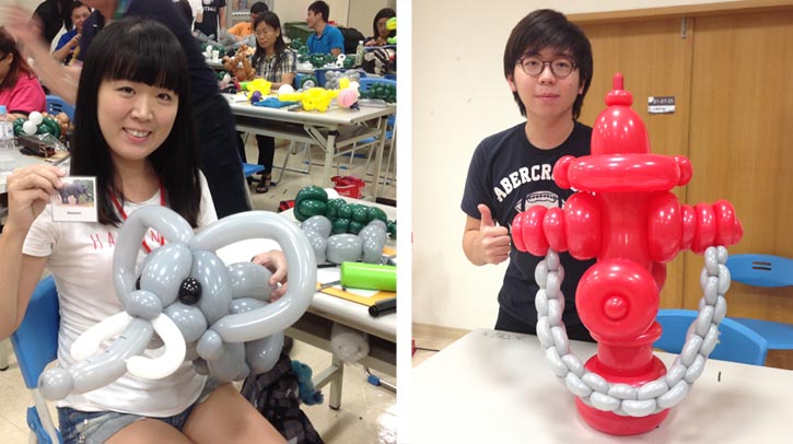 Workshop ballonkunst Taiwan